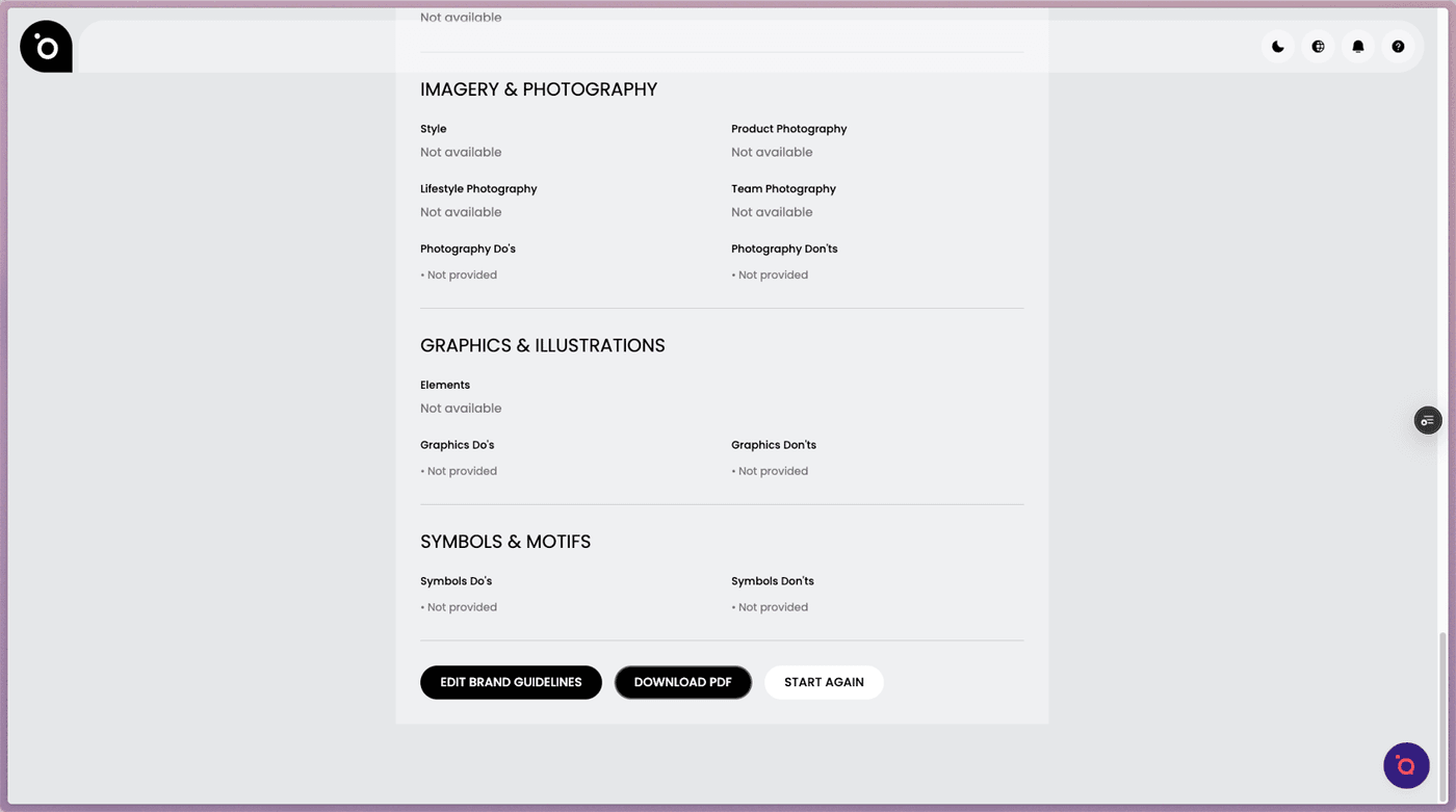 Download and bring it into Protaigé — Brand Helix: create a brand guide with our AI