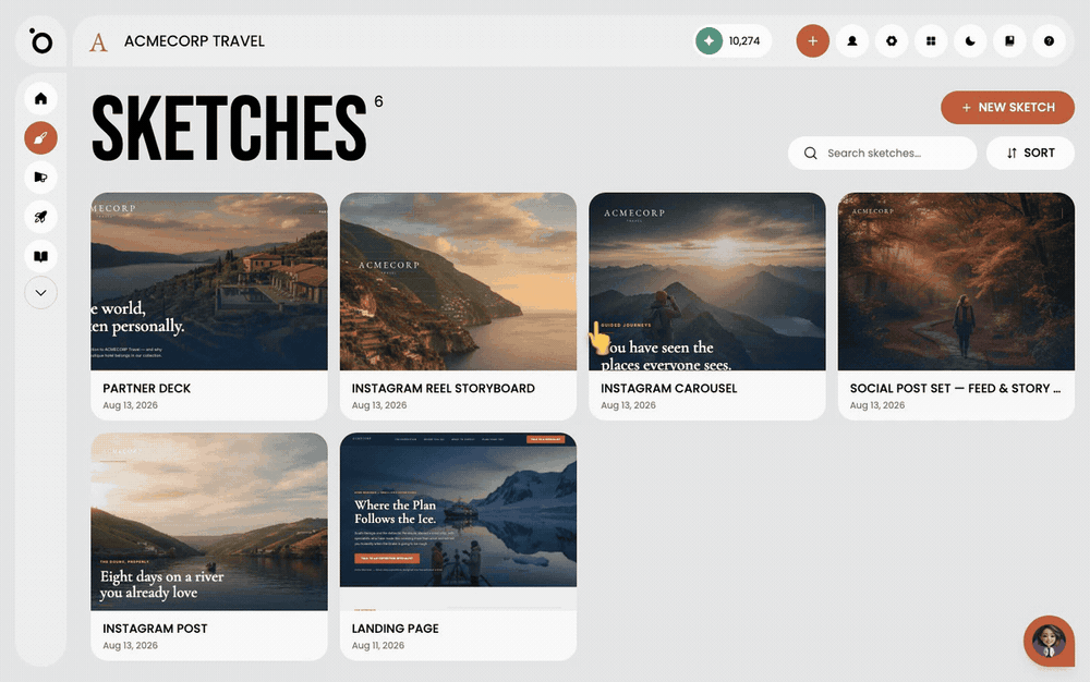 Create branded content with Sketch in Protaigé