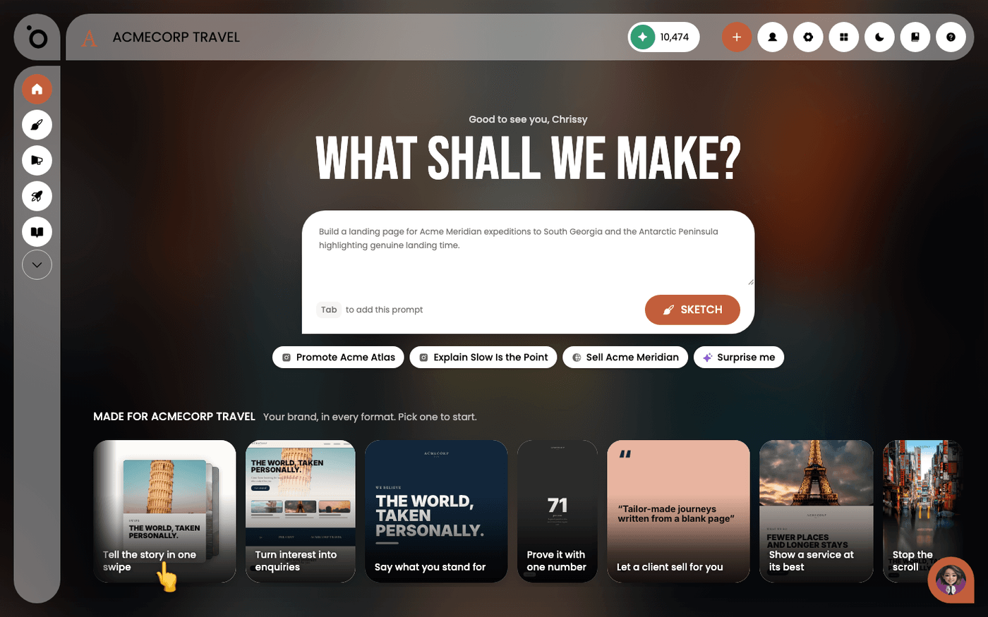 Or pick a format — Use the Protaigé Lobby